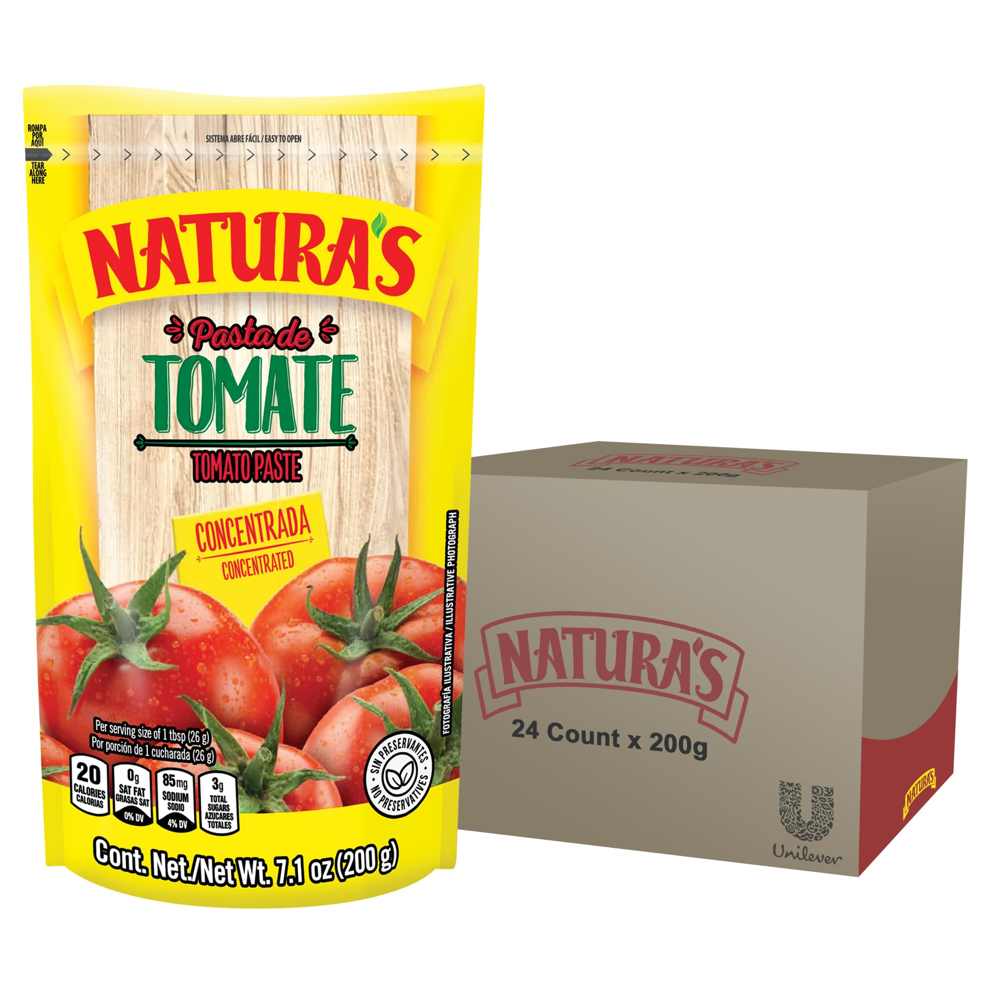 Amazon.com : NATURA'S Natural Heat-and-Eat Tomato Paste, 7.1oz